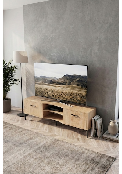 Bej Renk Suntalam Tv Sehpası 160x35 Cm