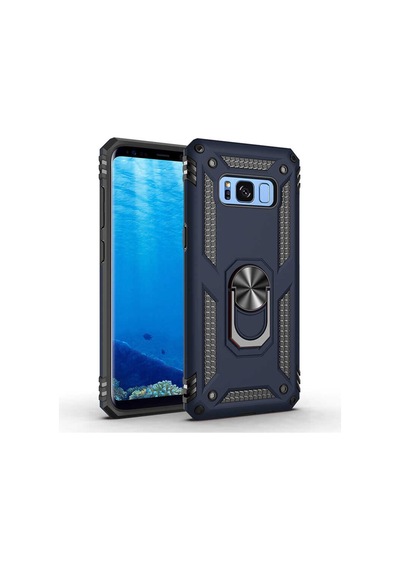 Galaxy S8 Kilif Zore Vega Yüzüklü Standli Zirh Kilif 556704941
