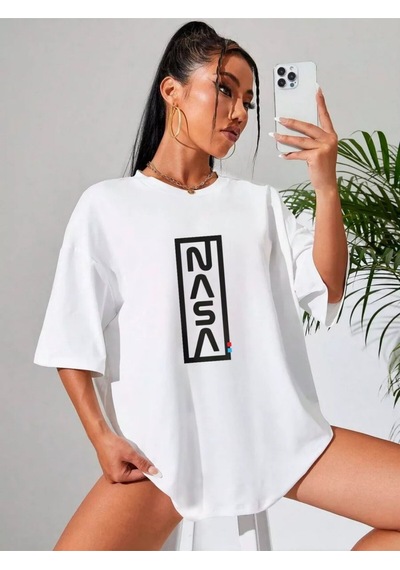 Noıssey Urban Pop Graphic Kadın Tişört Koleksiyonukod 5272 Beyaz