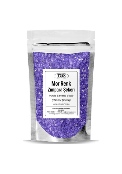 Tos The Organic Spices Mor Zımpara Şekeri 100 G Purple Sanding Sugar