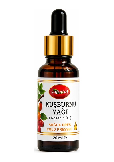 Kuşburnu Yağı 20 Ml Soğuk Pres Saf Cilt Bakım Yağı Yüz İçin Yoğun Nem Ve Işıltı Etkisi