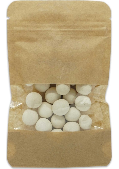 8.5X14.5X5 Kraft Pencereli Kilitli Doypack 50 Adet