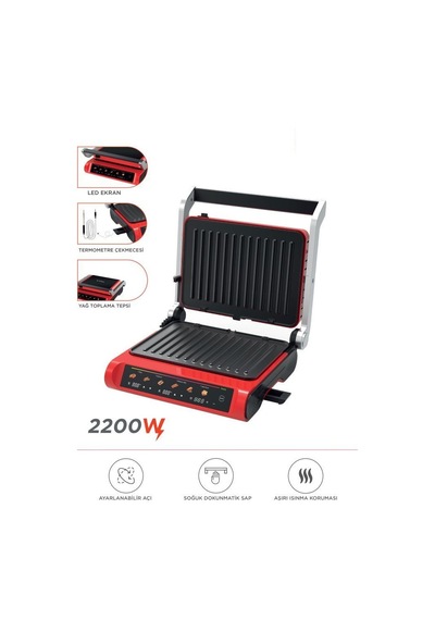 Torima TG-PRO1000 2200w Dijital Ekranlı Tost Izgara Makinesi Çıkarılabilir Plaka