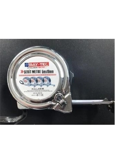 Bay-tec Mk4146 5mt 19mm Krom Şerit Metre Kdo