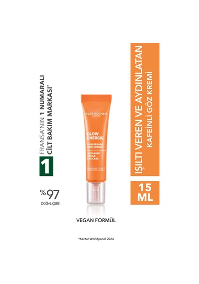 Yves Rocher Göz Kremi-aydınlatıcı Etkili-ışıltı Veren Botanik Kompleks Bakım Glow Energie 15ml-86713