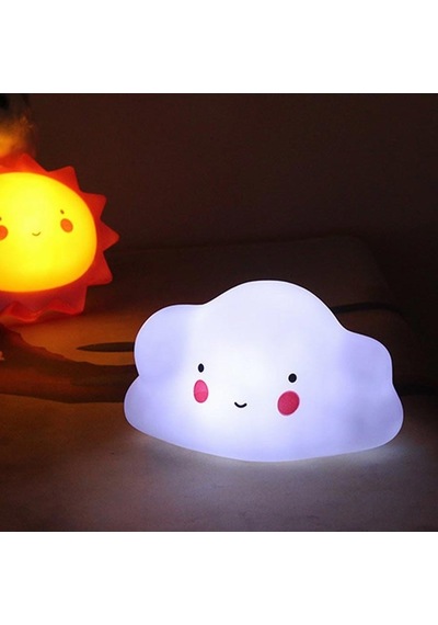 Dekoratif 3d Bulut Tasarımlı Led Işıklı Gece Lambası Asorti