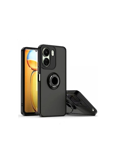 Nihcase Xiaomi Poco C65 Kılıf Spot Yüzüklü Standlı Montreal Kapak