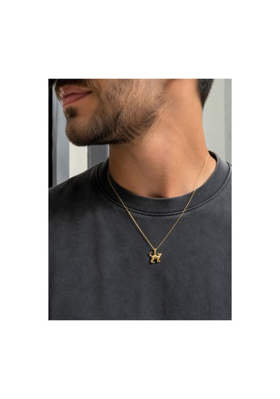 14 Ayar Altın Kedi Model Minimal Kolye Ucu
