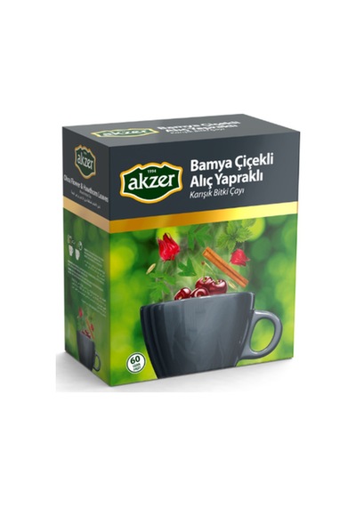 Bamya Çiçekli Alıç Yapraklı Karışık Bitki Çayı 60 Lı