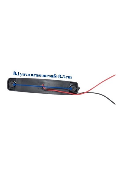 10 Adet Kırmızı Parmak Lamba 6 Led Su Geçirmez 12v 24v Emir