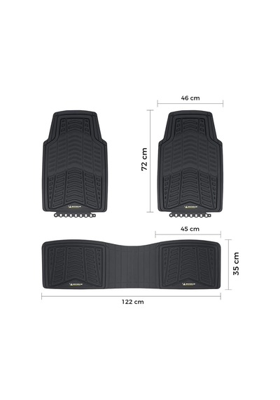 Tr Mc33863 Tüm Araçlara Uyumlu 3 Parça Üniversal 3d Havuzlu Oto Paspas Genel