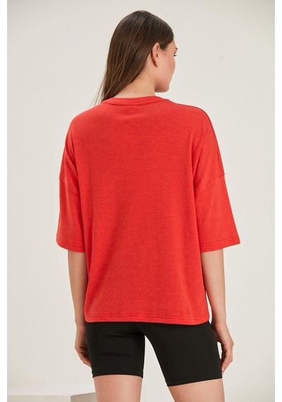 Alexandergardı Oversize Baskılı Kadın T-Shirt (B22-32000)