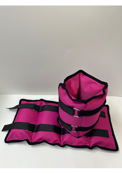 Me&ra Sport 2 Kg X 2 Adet El Ayak Bilek Ağırlık Seti Kum Ağırlık Torbası Pembe