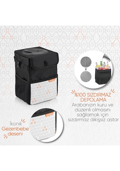 Gezenbebe Araba İçin Çöp Çantası Siyah