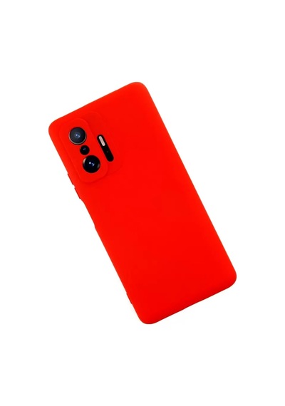 Newface Xiaomi Mi 11t Pro Kılıf Nano İçi Kadife Silikon - Kırmızı