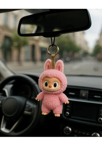 Labubu Peluş Oyuncak Labubu Model Sevimli Bunny Çanta Aksesuarı & Hediyelik Peluş Keychain