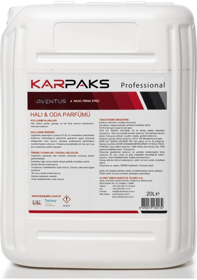 Karpaks Aventus Halı Ve Oda Parfümü 20 Kg Şampuan