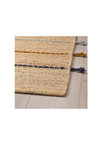 Ikea Raklev El Dokuması Jüt Halı, Natürel-çok Renkli, 70x160 Cm, Dikdörtgen Çok Renkli