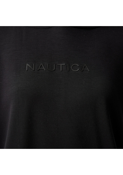 Nautica Kadın Siyah Relaxed Fit Kapüşonlu Sweatshirt Düz 45k500t Siyah