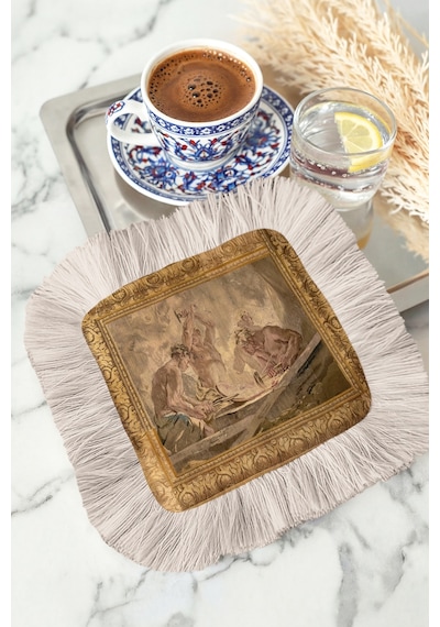 Barok Lüx Sanat Saçaklı Dekor Peçetesi - Klasik Dönem Antik Altın Renkli Bardak Altlığı Mendil Yağmur Gece Yarısı Barok Lüx Sanat Saçaklı Dekor Peçetesi - Klasik Dönem Antik Altın Renkli Bardak Altlığı Mendil Yağmur Gece Yarısı