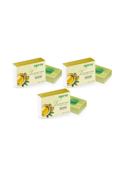 Agarta El Yapımı Doğal Sabun 150gr Zeytinyağlı 3 Lü Set