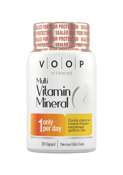 Multivitamin & Mineral 30 Kapsül 11 Vitamin, 9 Mineral Takviye Edici Gıda