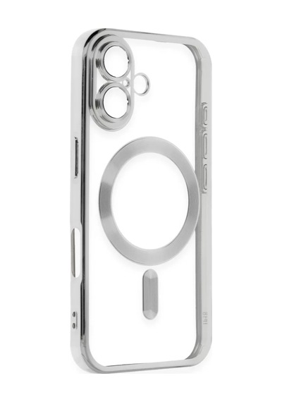 Newface Apple İphone 16 Plus Kılıf Kross Magneticsafe Kapak - Gümüş