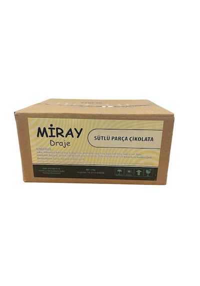 Miray Sütlü Parça Çikolata 3 KG