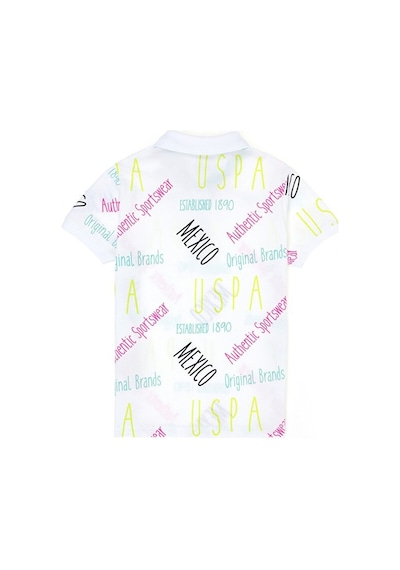 U.S. Polo Assn. U.s. Polo Assn. Baskılı Erkek Çocuk T-shirt Uger Beyaz