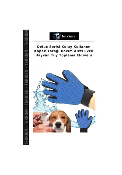 Delux Serisi Kolay Kullanım Köpek Tarağı Bakım Aleti Evcil Hayvan Tüy Toplama Eldiveni