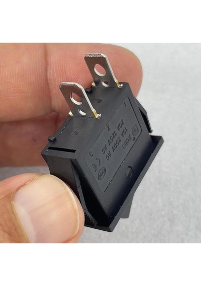 Ic-116 Dar Işıksız Yaylı Anahtar Off-mom 2p Siyah