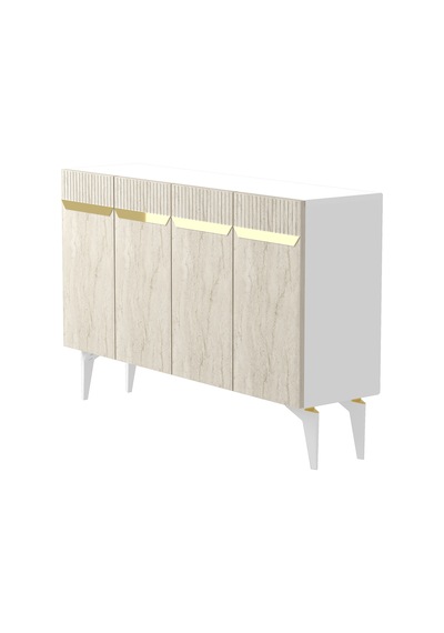 Ka1244btg Duma Konsol Beyaz-traverten-gold 120cm Beyaz - Traverten - Gold Ka1244btg Duma Konsol Beyaz-traverten-gold 120cm Beyaz - Traverten - Gold