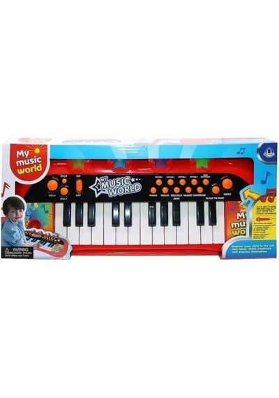 Işıklı Ve Müzikli Eğitici Piyano Org - 41 Cm Büyük Boy Çocuk Müzik Aleti