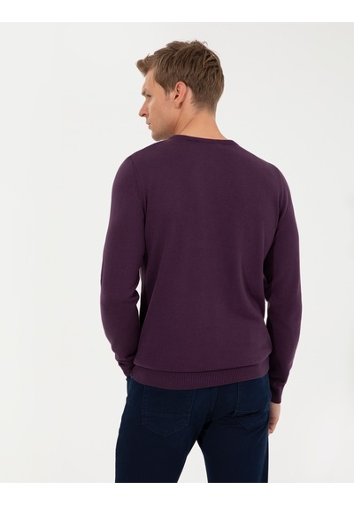Pierre Cardin Erkek Mor Kazak /triko 50257290-vr038 Mor