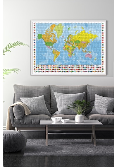 Anatolian 700 Parça xl Puzzle - Dünya Siyasi Haritası 2703