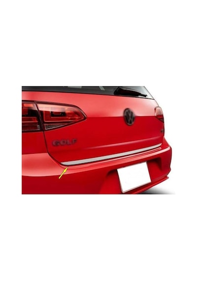 Volkswagen Golf 7 Uyumlu Krom Bagaj Alt Çıta Formlu P.çelik