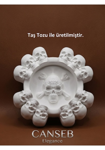 Kuru Kafa Küllük Dekoratif 11cm - Gotik Tarzı - Rock Tarzı - Skull