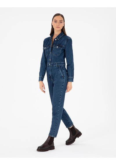 Pierre Cardin Kadın Mavi Tulum Jean 50293814-vr036