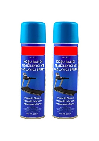 Koşu Bandı Bakım Silikon Yağı 2 Adet 500 Ml Yağlayıcı Sprey Açık Kırmızı