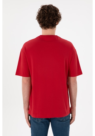 U.S. Polo Assn. Erkek Comfort Fit Bisiklet Yaka Kırmızı Tişört 50306017-VR030 U.S. Polo Assn. Erkek Comfort Fit Bisiklet Yaka Kırmızı Tişört 50306017-VR030