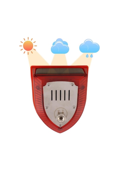 Ayt Powermaster Pm-26954 Mikrofonlu Sesli Hayvan Kovucu Alarm Cihazı Solar Güneş Enerjili Panelli Vahşi Hayvan Kovacağı