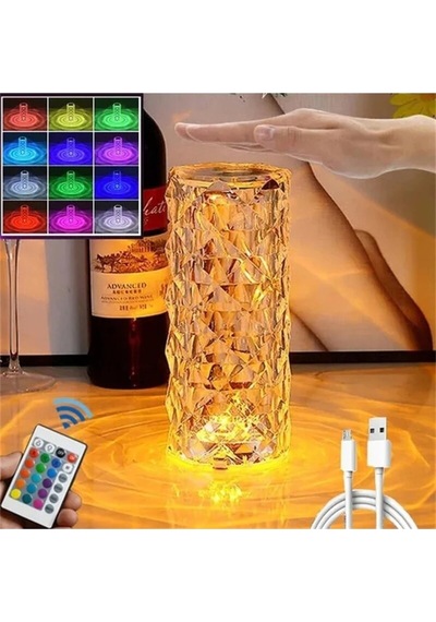 Hangast Hl-004rgb 5v Şarjlı Masa Lambası Led Dokunmatik 16 Renkli
