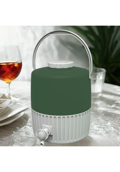 10 Lt Piknik Termos 1002 Super Picnic Cooler Jug Yeşil