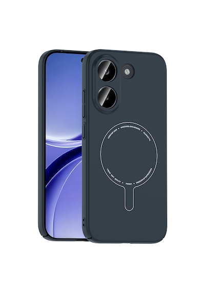 Xiaomi Poco X8 Pro Kılıf Mat Görünümlü Soft Pürüzsüz Yüzey M-safe Şarj Özellikli Kamera Korumalı Sert Kapak Lacivert
