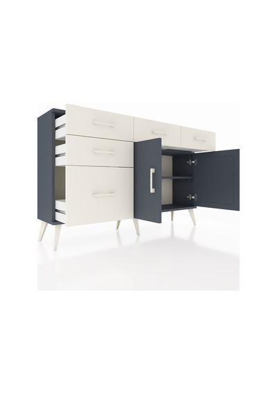Arges Konsol 2 Raflı 5 Çekmeceli 2 Kapaklı 132x30x83 Antrasit-antrasit/aytaşı Antrasit/aytaşı Arges Konsol 2 Raflı 5 Çekmeceli 2 Kapaklı 132x30x83 Antrasit-antrasit/aytaşı Antrasit/aytaşı