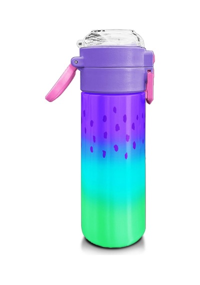 Coral High Kids Mor Lila Renk Geçişli Pipetli Ve Direkt İçim Çelik Termos 500 Ml 31850 Lila