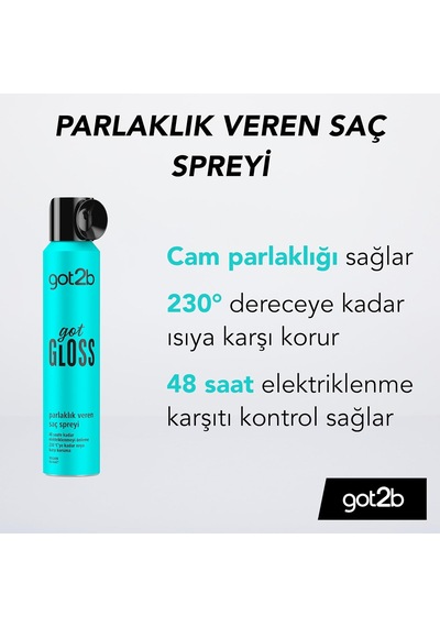 Gloss Parlaklık Veren Sprey 200ml