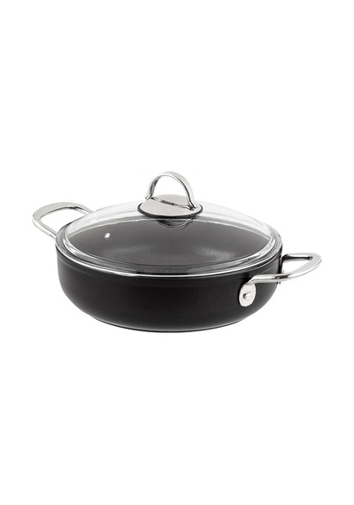 Nehir Titanium Siyah 30 Cm Karnıyarık Tencere