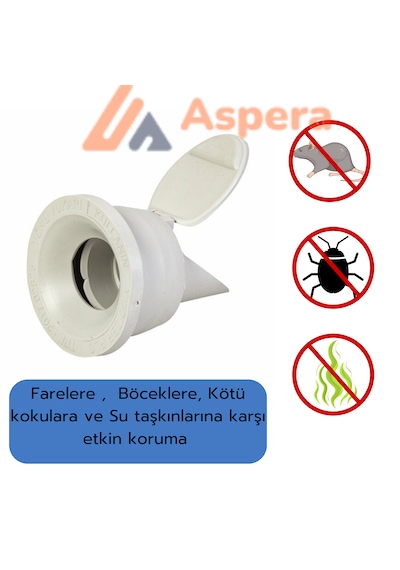 4 Adet Koku Önleyici Çekvalfli Adaptör Contaø50 Lavabo & Evyeler