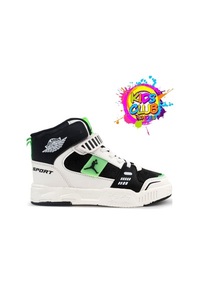 Sneaker Ortopedik Taban Unisex Çocuk Spor Ayakkabı Yeşil